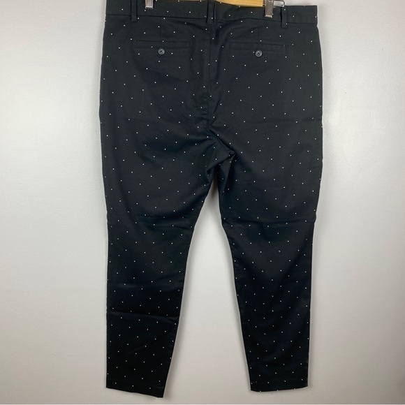 GAP Black White Polka Dot Slim City Pants Size 16 NWT - Picture 10 of 12
